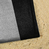 Jersey lamé argent rayure noire