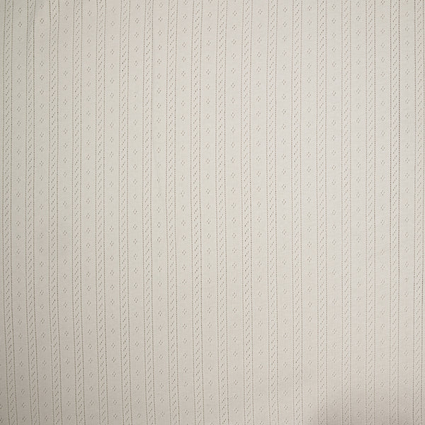 Jersey pointelle 100% coton blanc