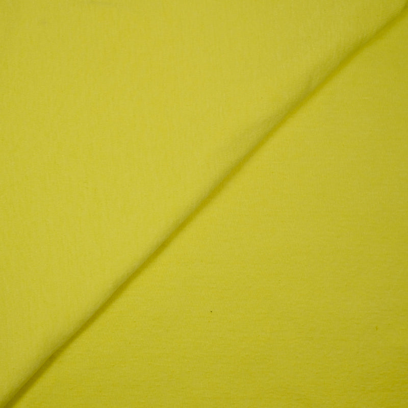 Jersey polycoton flammé jaune soleil
