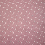 Jersey tout doux imprimé marguerite fond rose
