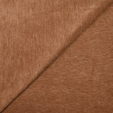 Jersey velours double face chiné camel