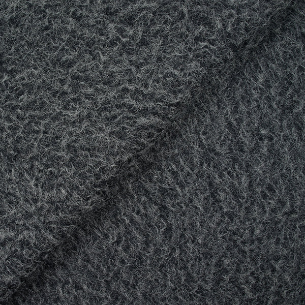 Lainage bouclette à poil long anthracite