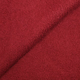 Lainage bouclette envers polaire rouge