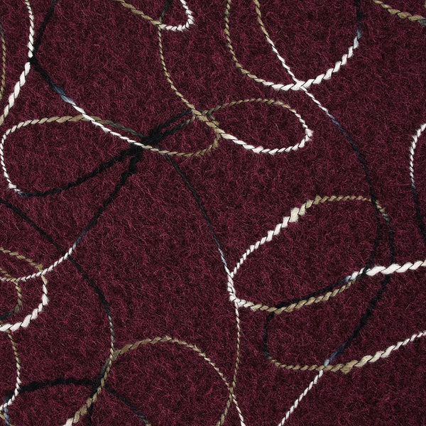 Lainage bouclette fantaisie Sophia lie de vin