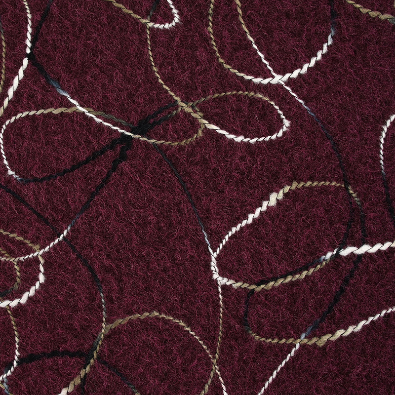 Lainage bouclette fantaisie Sophia lie de vin