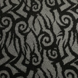 Lainage polyester sherpa tourbillon noir et gris