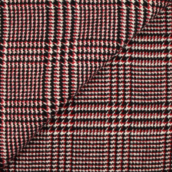 Lainage Prince de Galles blanc, rouge et noir