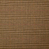 Laine mélangée Prince-de-galles kaki fond beige