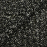 Laine mélangée bouclettes chevrons 85mm noir et écru