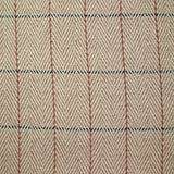 Laine mélangée chevron rose poudré et blanc cassé