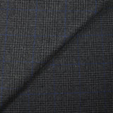 Laine mélangée contrecollée prince-de-galles fond anthracite