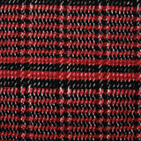 Laine mélangée double face blanc, noir et rouge