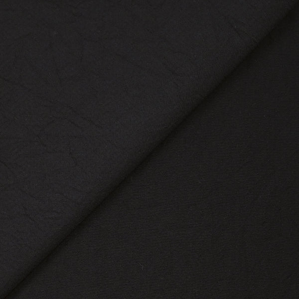 Laine mélangée froissée tête d'épingle noir
