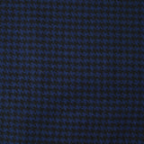Laine mélangée pied-de-poule bleu marine et noir