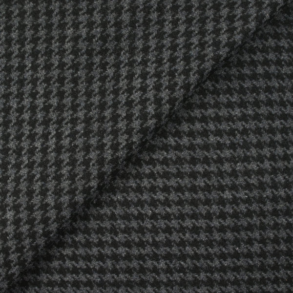 Laine mélangée pied-de-poule noir et anthracite