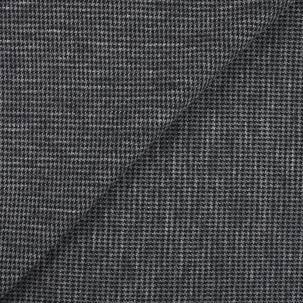 Maille de laine mélangée pied-de-puce noir et gris