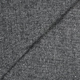 Laine mélangée sequin argent et chevron gris et noir