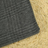 Laine mohair à carreaux gris