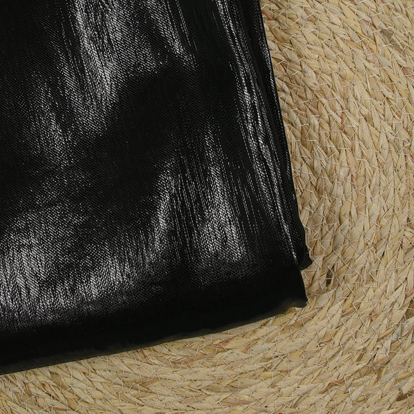 Lamé de polyamide et acétate noir