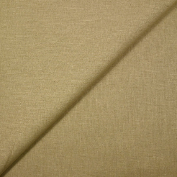 Lin et coton uni beige