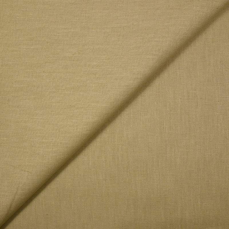 Lin et coton uni beige
