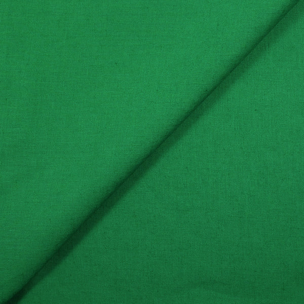 Lin et coton uni vert prairie