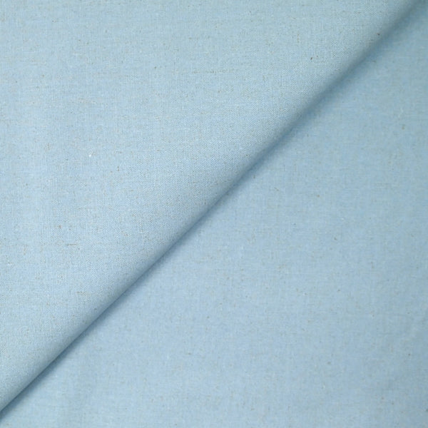 Lin viscose moucheté bleu dragée
