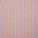 Lin viscose tissé-teint rayé multicolore