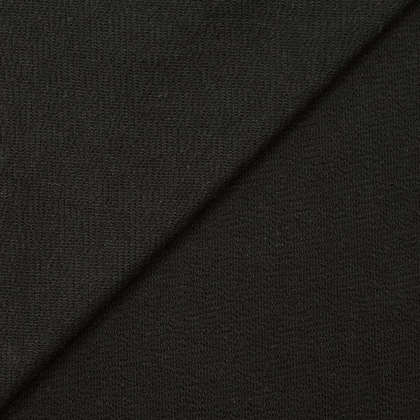 Maille 100% coton envers bouclette noir