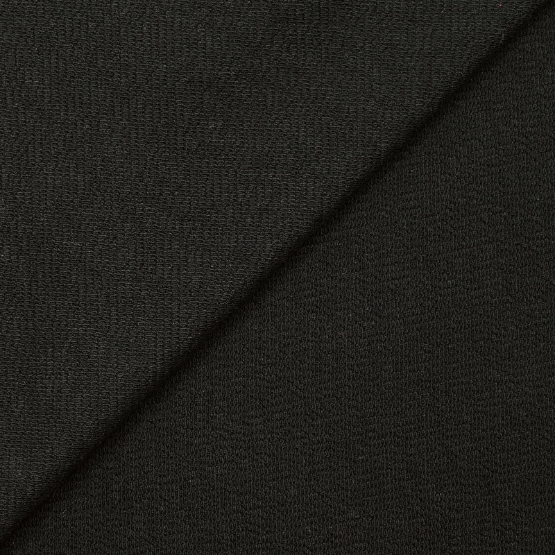 Maille 100% coton envers bouclette noir