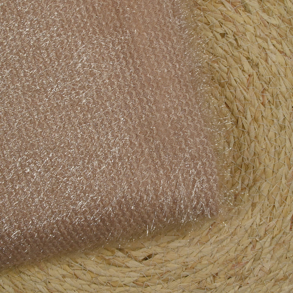 Maille à poils Lurex Caroline blush