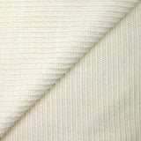 Maille chenille côtelée Anastasia blanc cassé