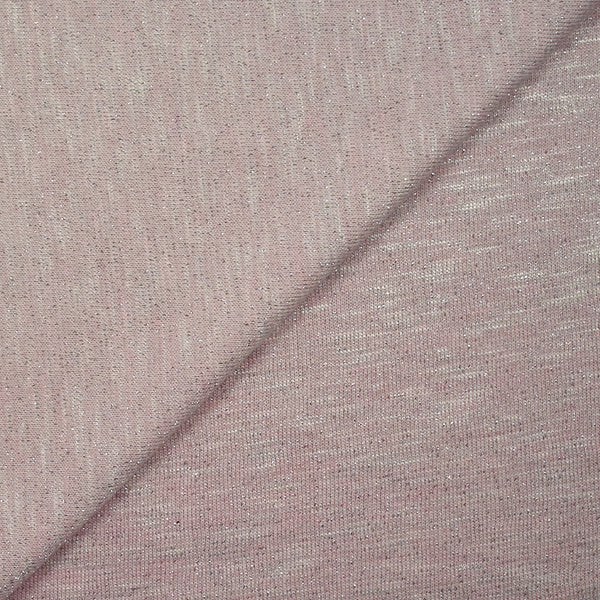 Maille chinée Elisa lurex argent fond rose layette