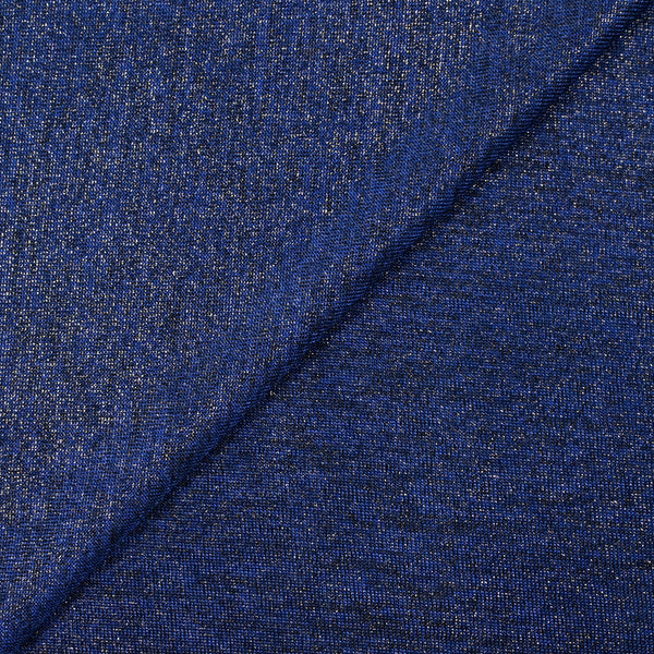 Maille chinée irisée Mindy fond bleu roi