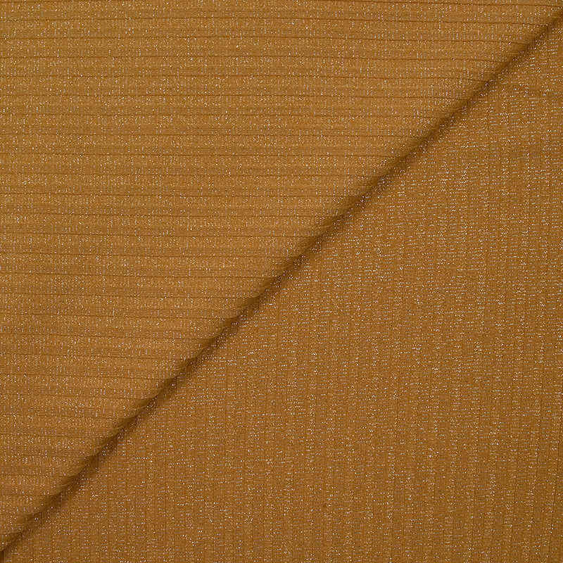 Maille côtelée Lurex Éloïse camel