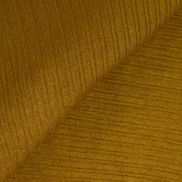 Maille côtelée moutarde