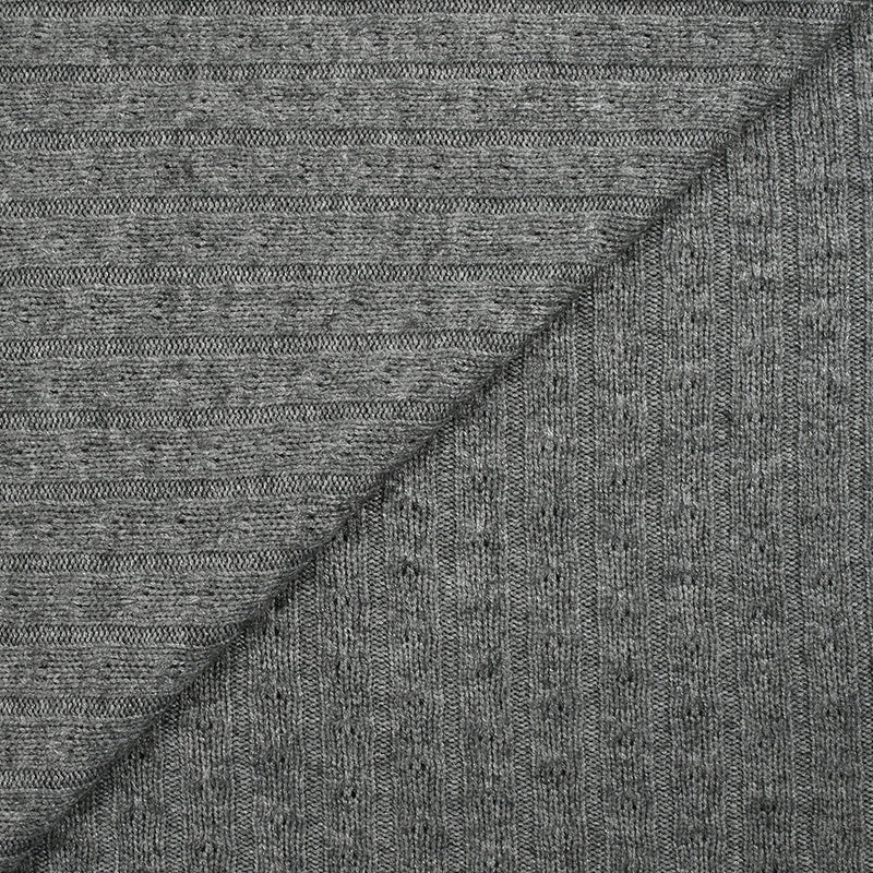 Maille côtelée Sana gris