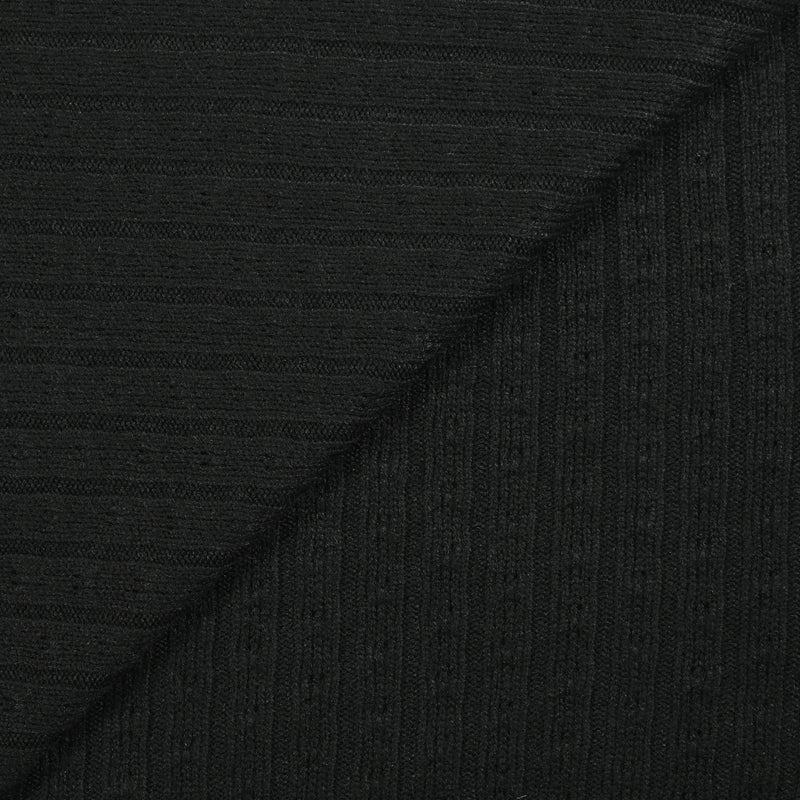 Maille côtelée Sana noir