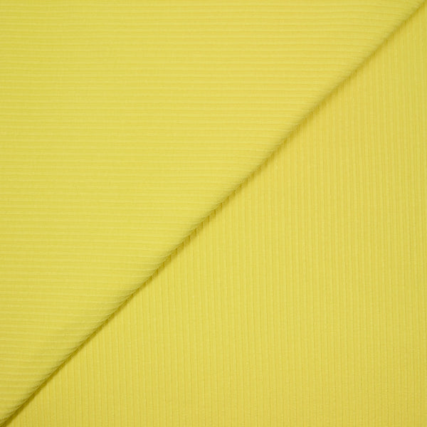 Maille côtelée viscose Barbara jaune citron