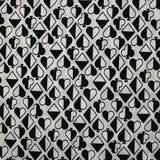 Maille crêpe imprimée jeu de cartes fond blanc