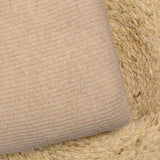 Maille de laine côtelée beige