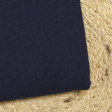 Maille de laine côtelée Lorette bleu marine