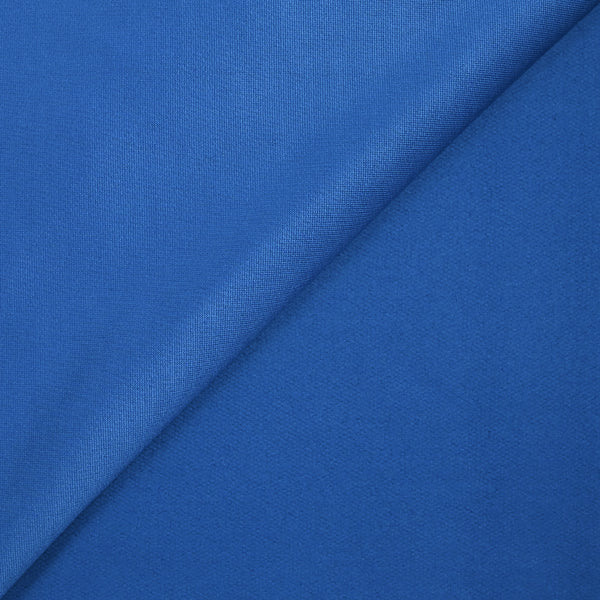 Maille de polycoton envers polaire bleu