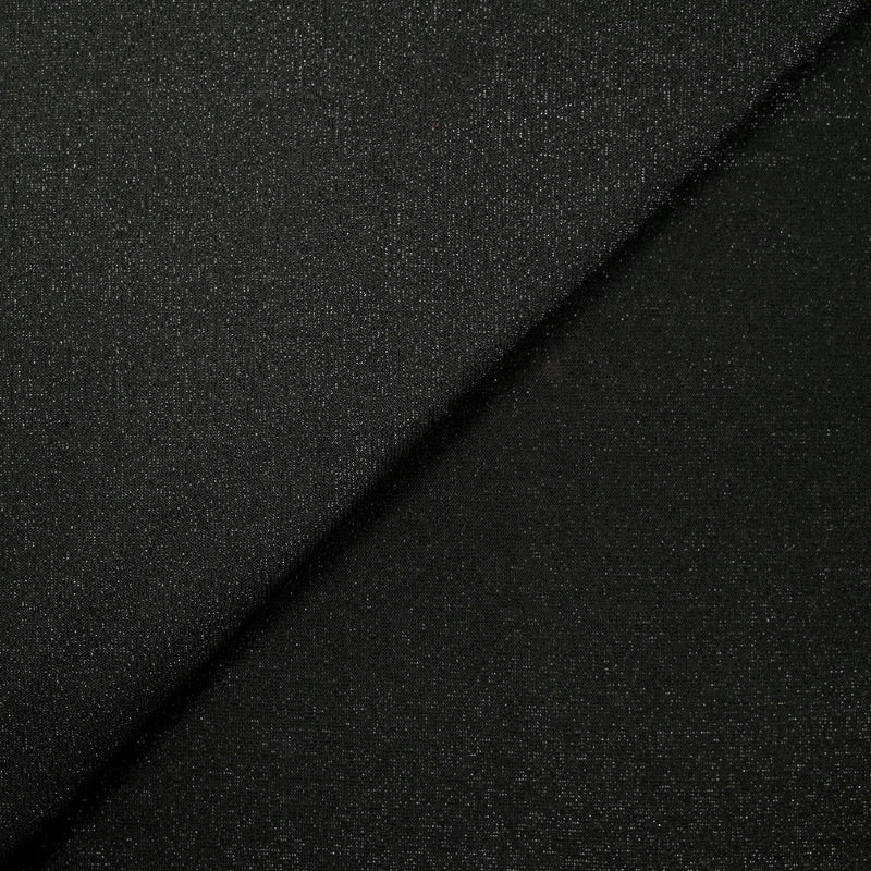 Maille de polyester brillante noire