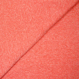 Maille de polyester chinée et mouchetée corail