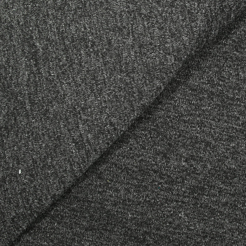 Maille de polyester chinée gris foncé