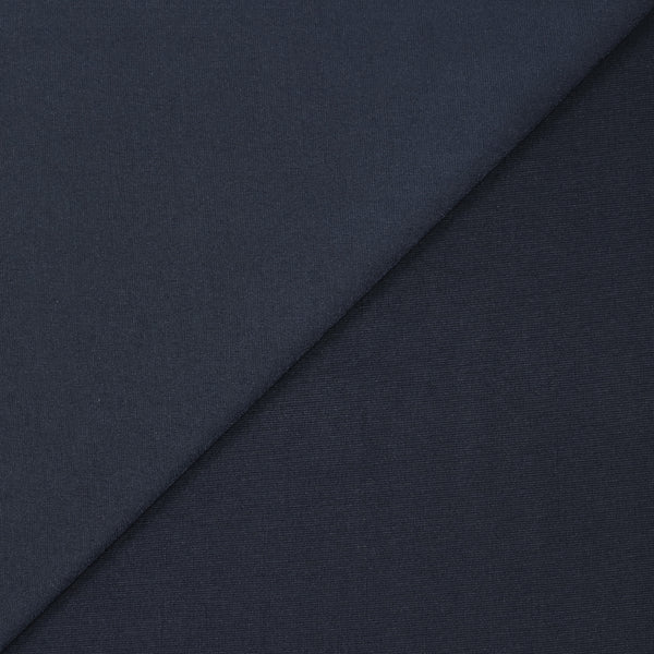 Maille de polyester fine bleu nuit