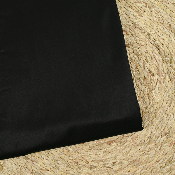 Maille de viscose satinée noir