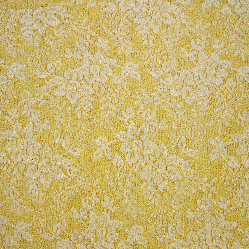 Maille dentelle ajourée Caroline jaune soleil