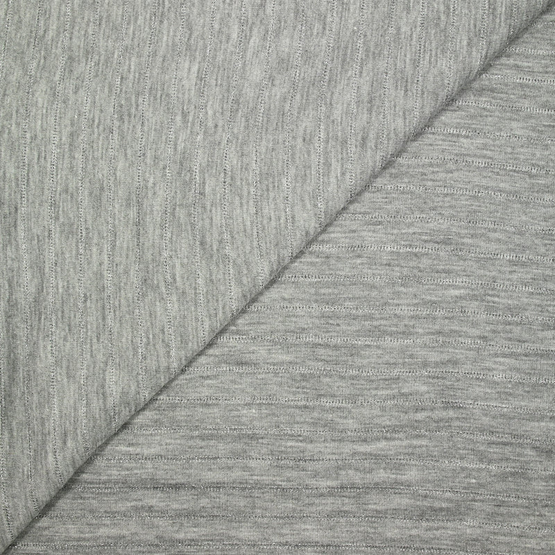 Maille fantaisie Jade gris chiné 